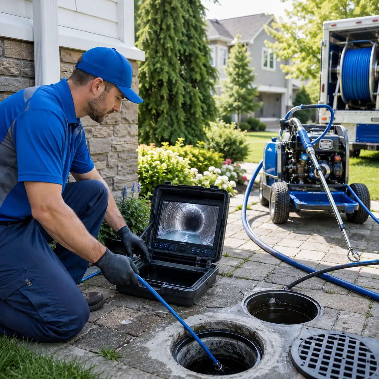 Outdoor drain cleaning professionals serving Easton, KS